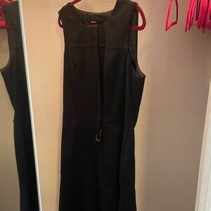 Nine West Black Sleeveless Dress with Front Tie